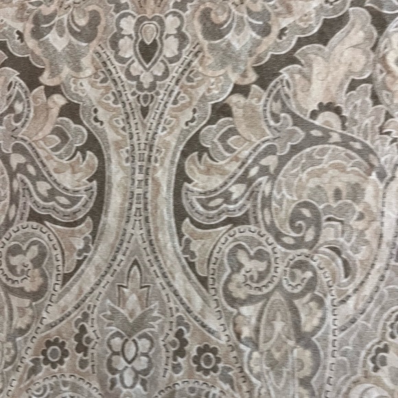 Pottery barn McKenna Paisley cal king organic cotton duvet cover white/ grey - Picture 5 of 12